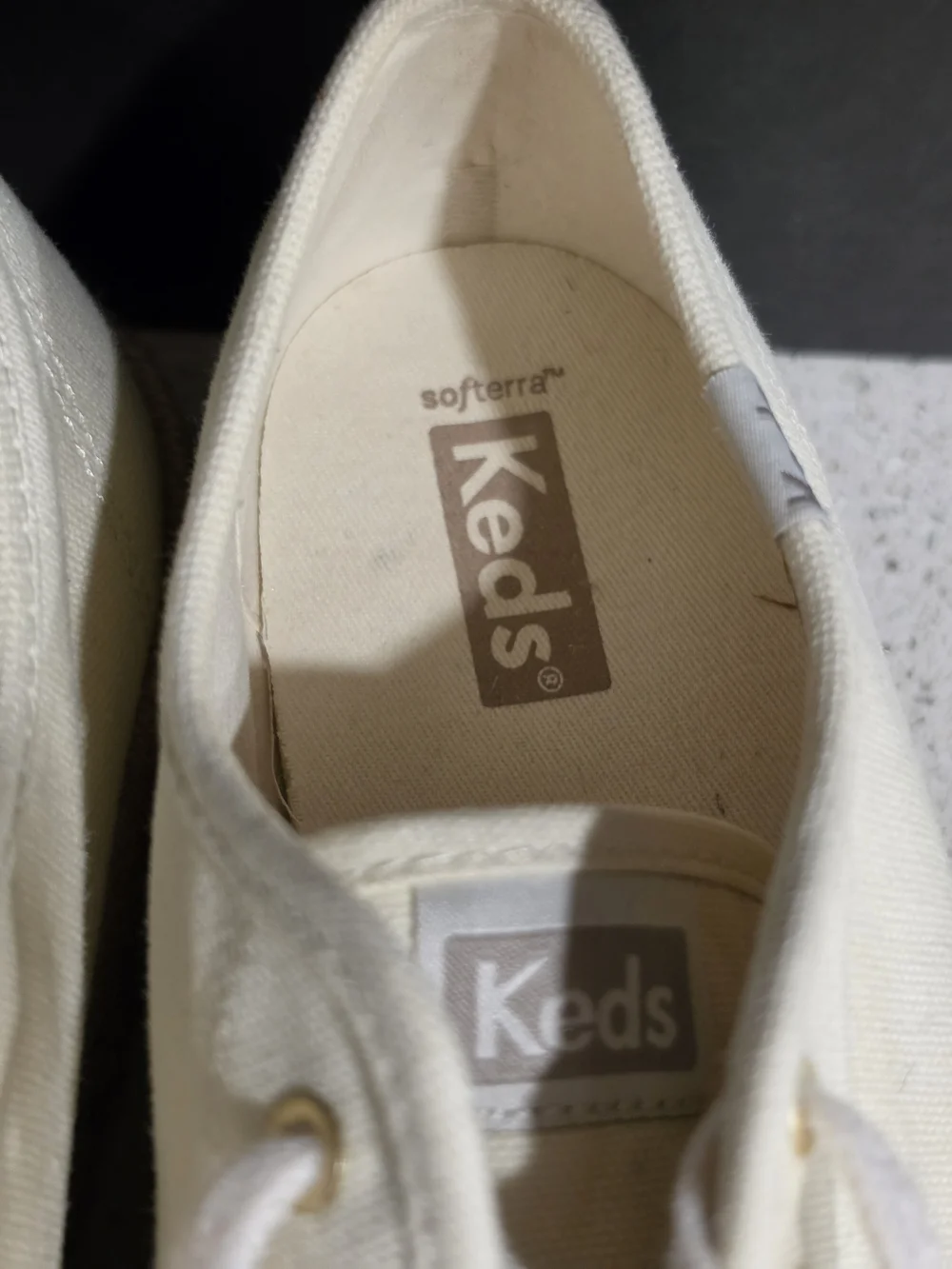 Women's Cream Canvas Platform Sneakers